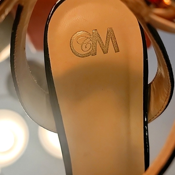 Like new Chelsea Moreland black foux patent leather in box sz 8.5 - Picture 2 of 6